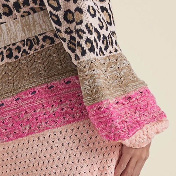 Mixed Print Belted Duster - Picture 4 of 8